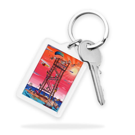 Redhead Tower Keyring