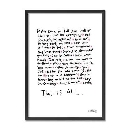That Is All - Words To Live By