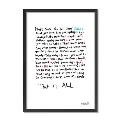 That Is All - Words To Live By - Father