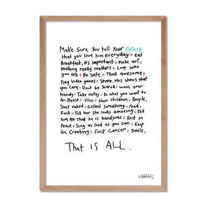 That Is All - Words To Live By - Father