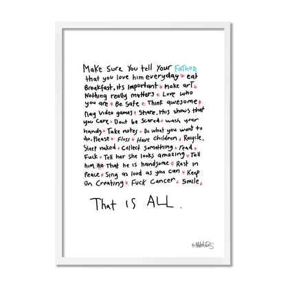 That Is All - Words To Live By - Father