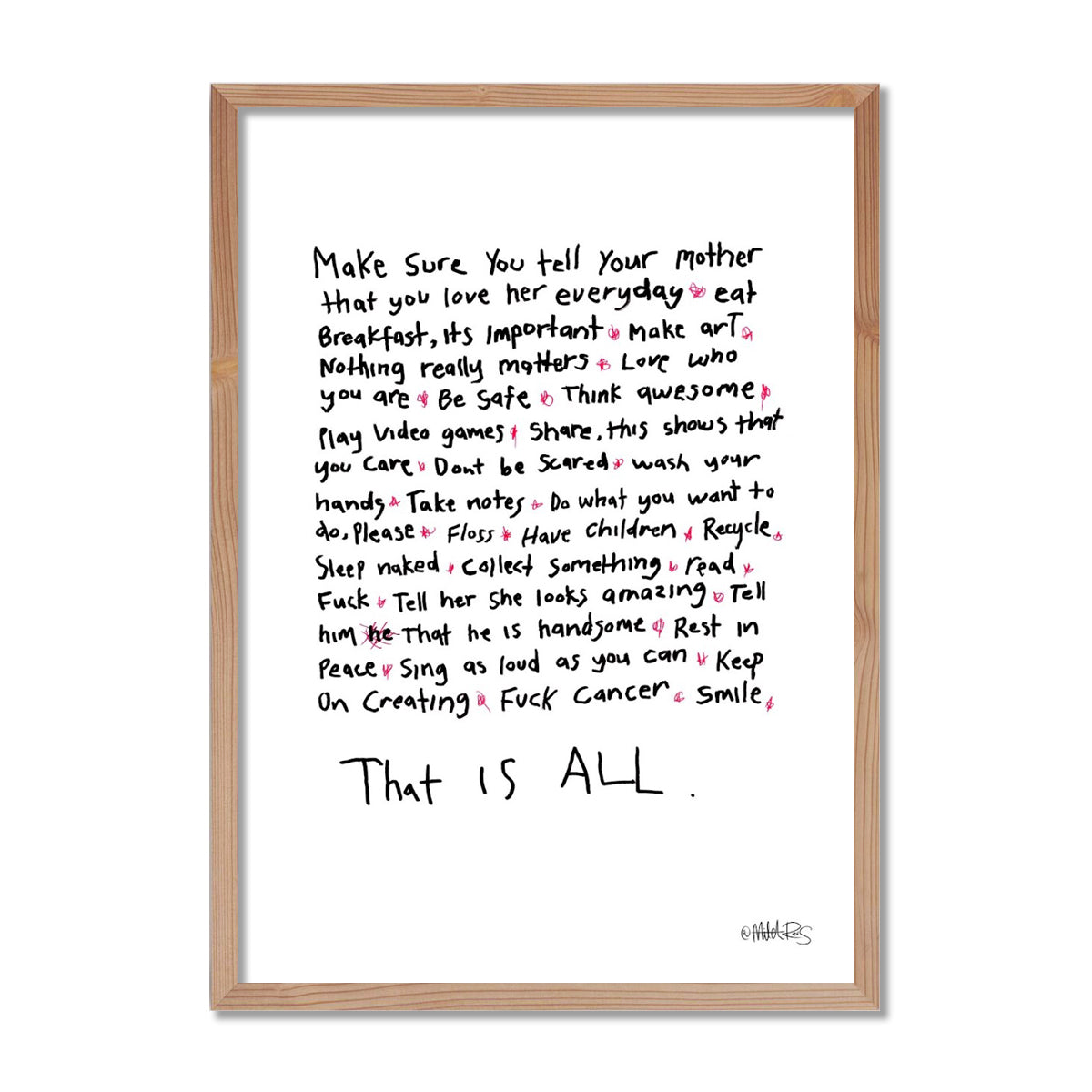 That Is All - Words To Live By