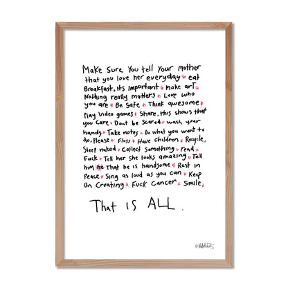 That Is All - Words To Live By