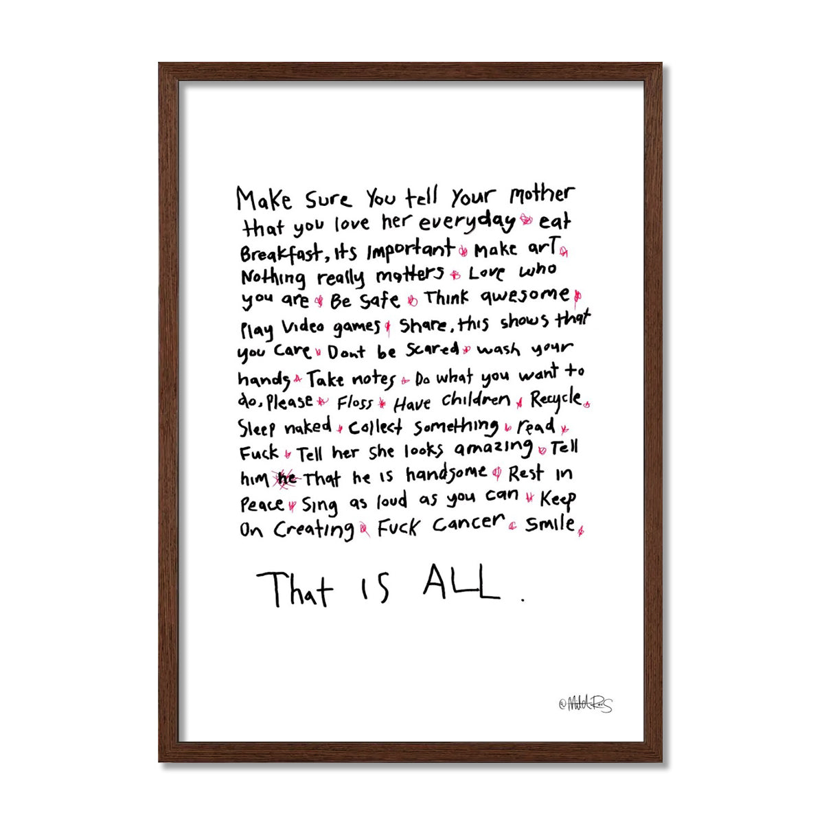 That Is All - Words To Live By