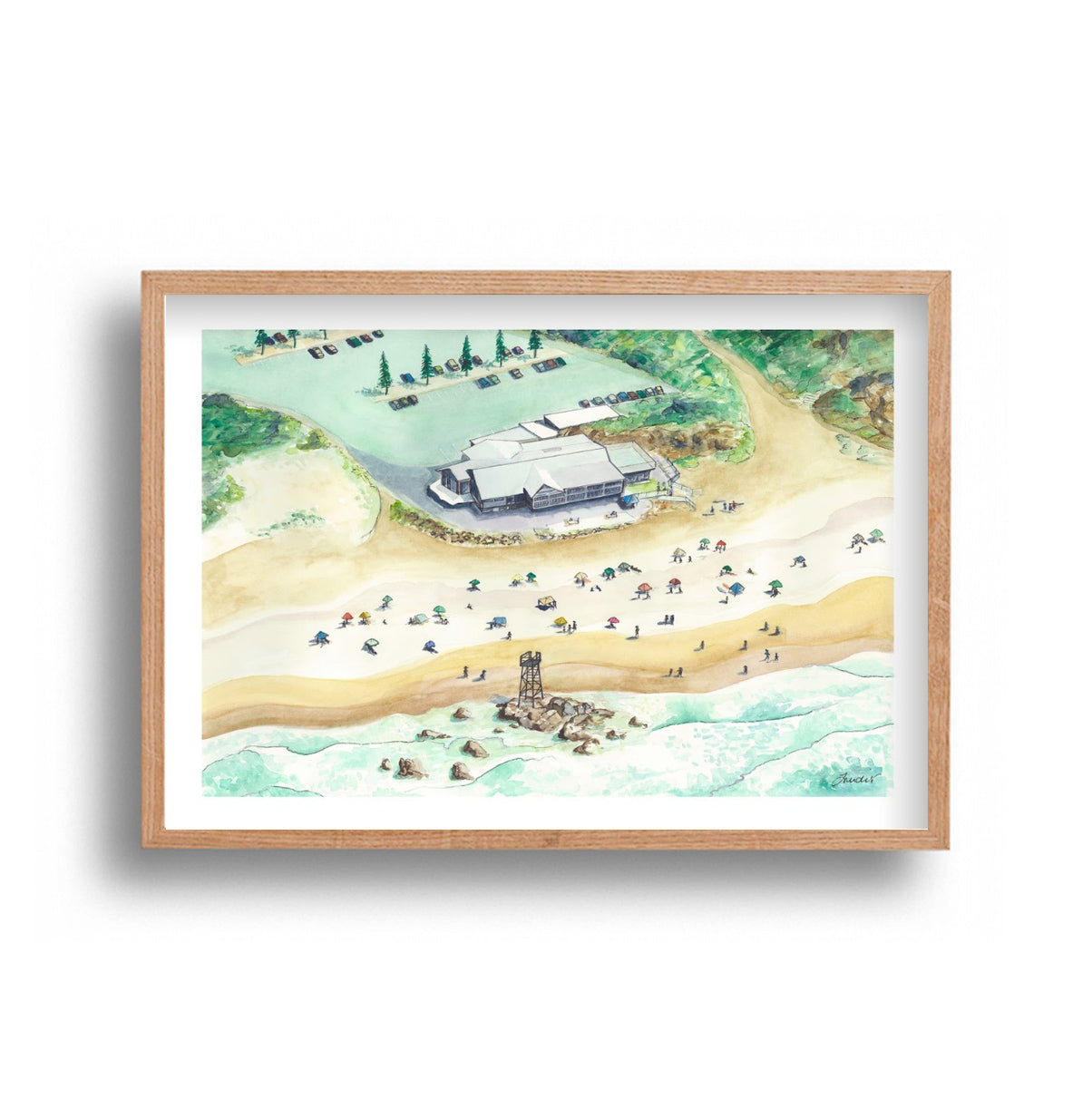 Trudi Vitnell - Redhead Beach From Above
