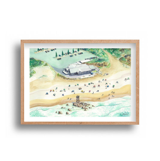 Trudi Vitnell - Redhead Beach From Above