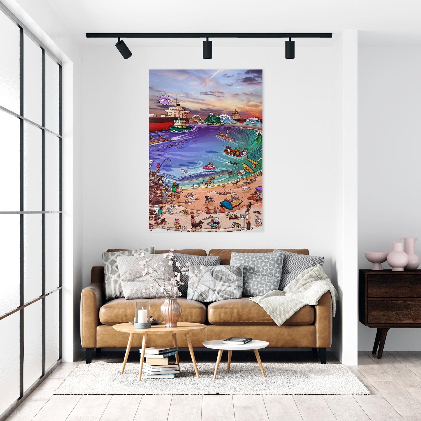 Horseshoe Beach Wall Decal