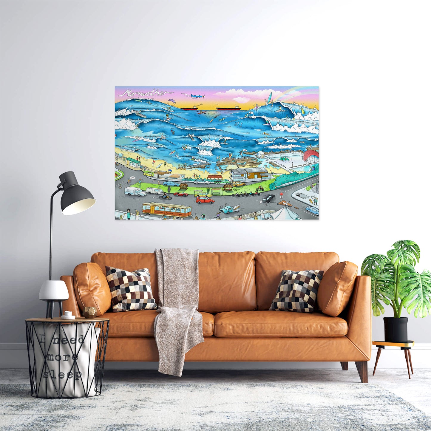 Merewether Beach Wall Decal