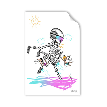 Mr Retro Bones Wall Decal