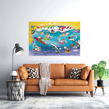 Party Waves Wall Decal