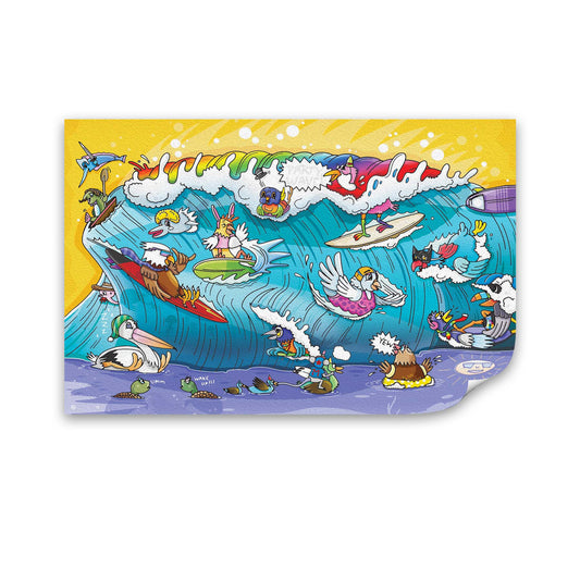 Party Waves Wall Decal