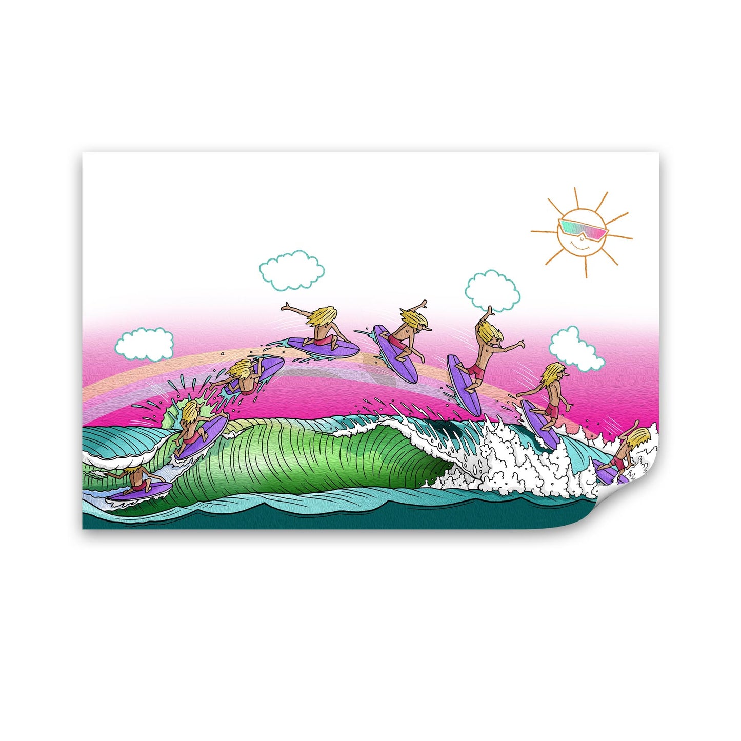 Rainbow Slider Wall Decal