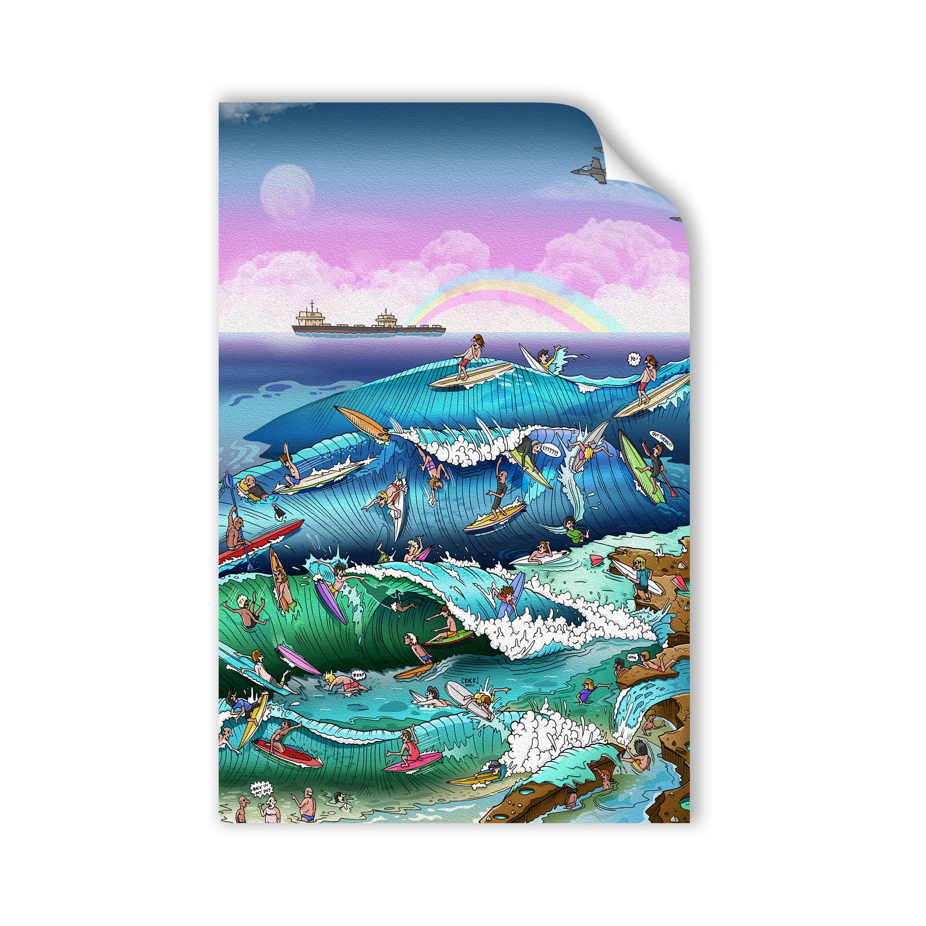 Off The Rocks Green Off The Rocks Wall Decal – Mitch Revs Gallery